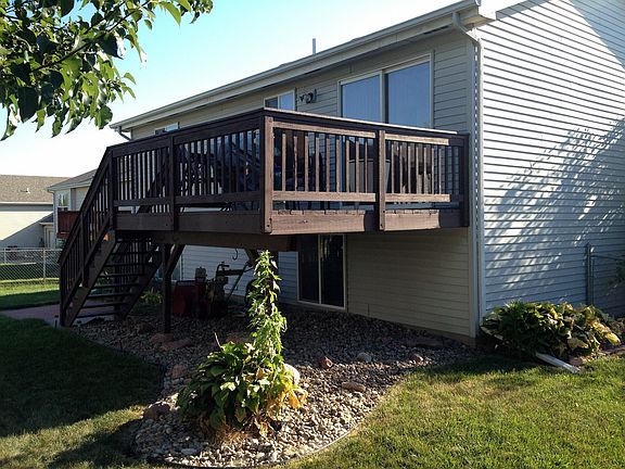 Backyard w/ deck & shed
