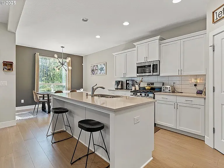 Kitchen/Dining staged.