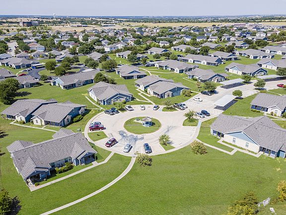 Aerial View of Crescent Village Community in Elgin, TX