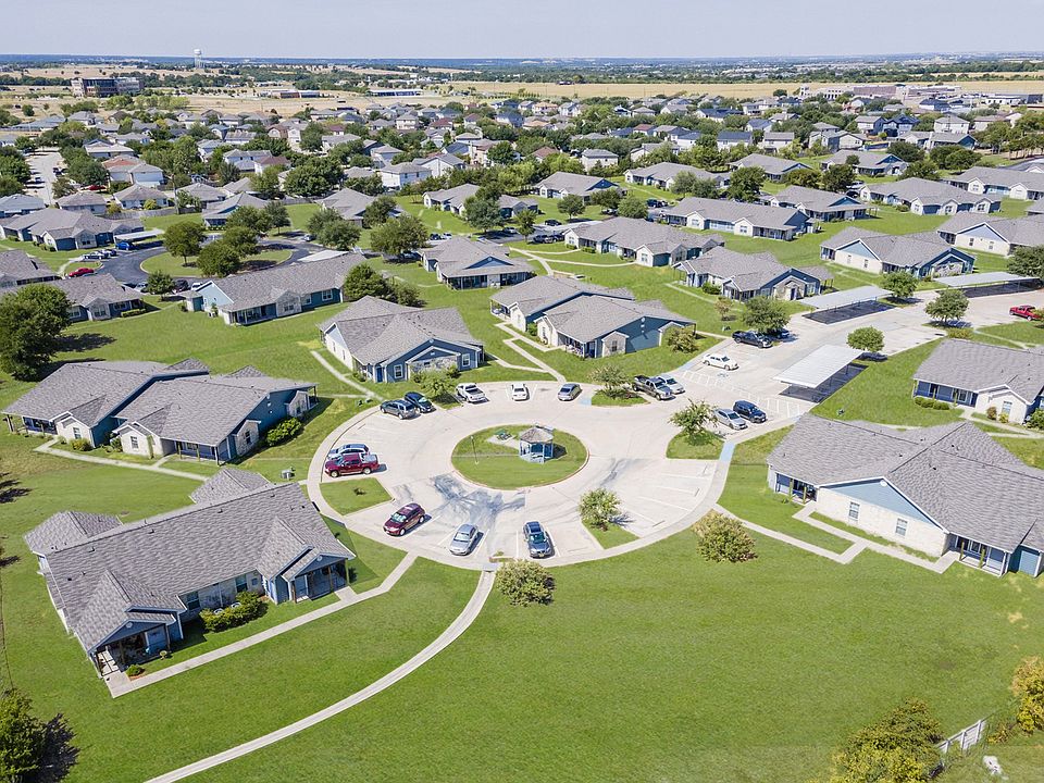 Aerial View of Crescent Village Community in Elgin, TX