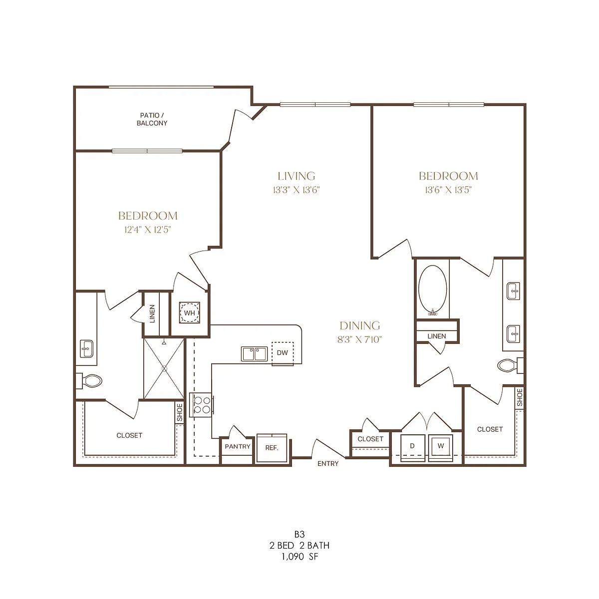 Floor plan B3