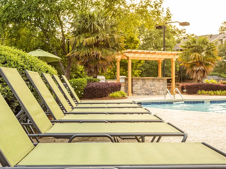 Relaxing Poolside Lounge Area
