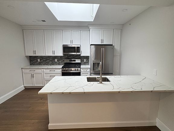 Kitchen with skylight