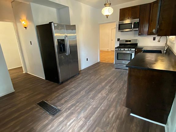 Full size refrigerator, gas stove