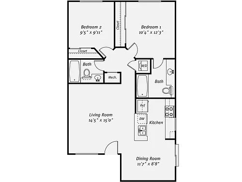 Floor plan B1G