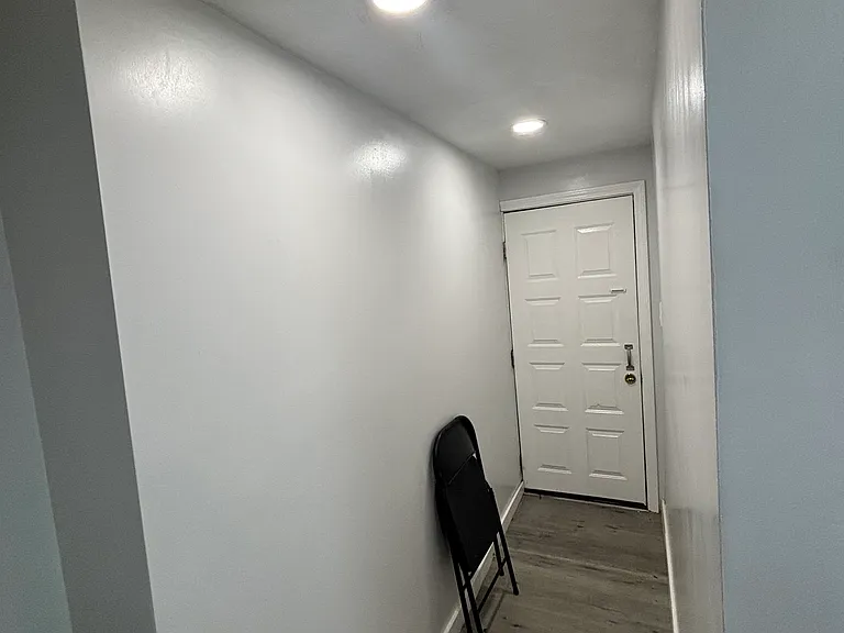 Hallway to backdoor exit