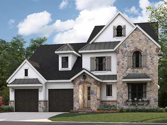 Marin - French Cottage c 2-Car Front Load Garage Note Renderings may show optional features