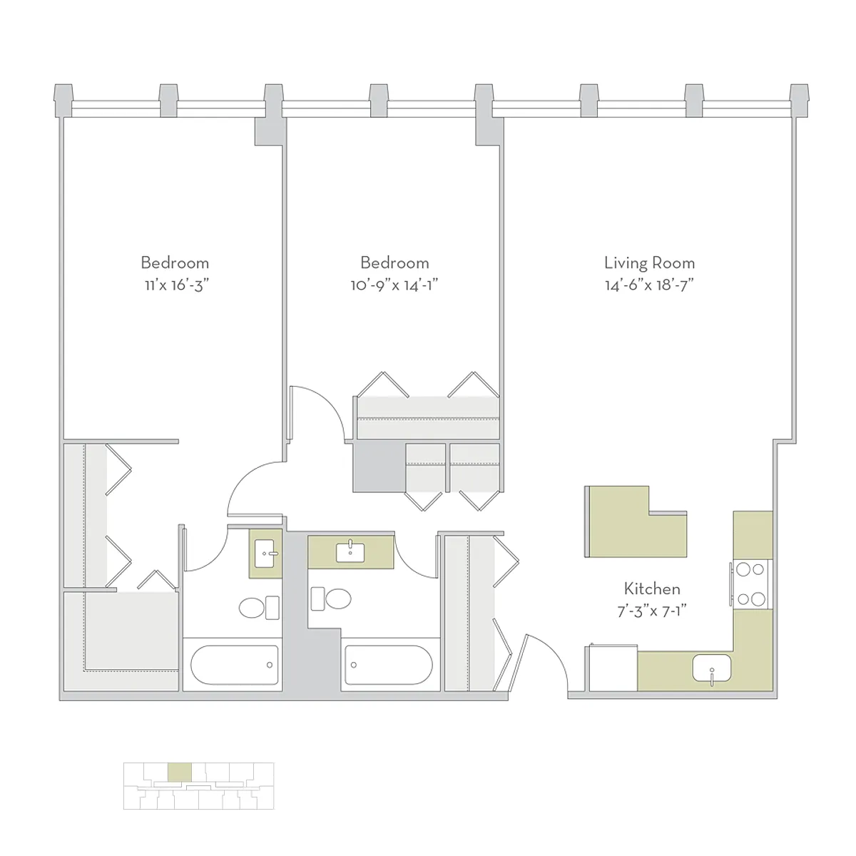 Floor plan 2bs06