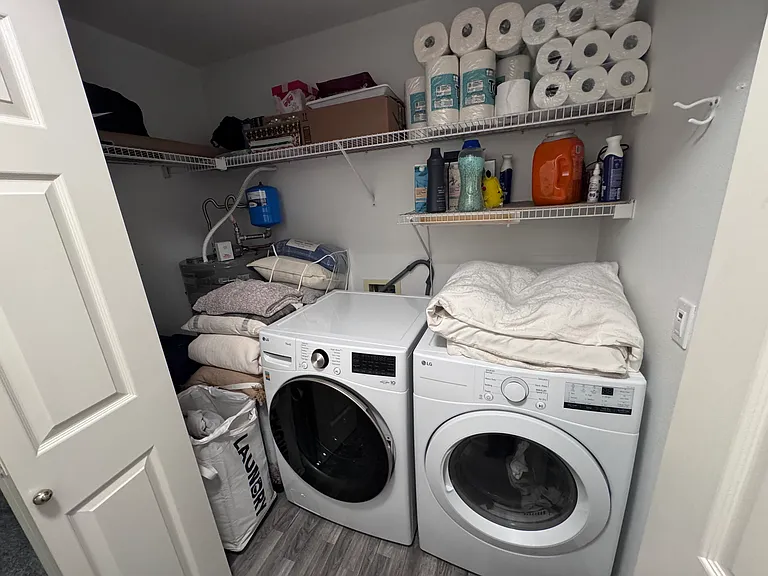 In unit washer and dryer