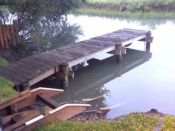 Very high tides,boat storage