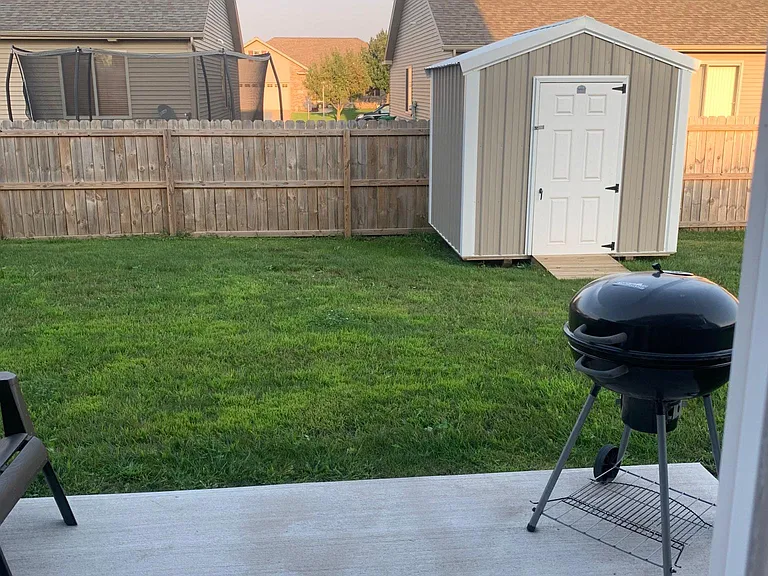 Shed included