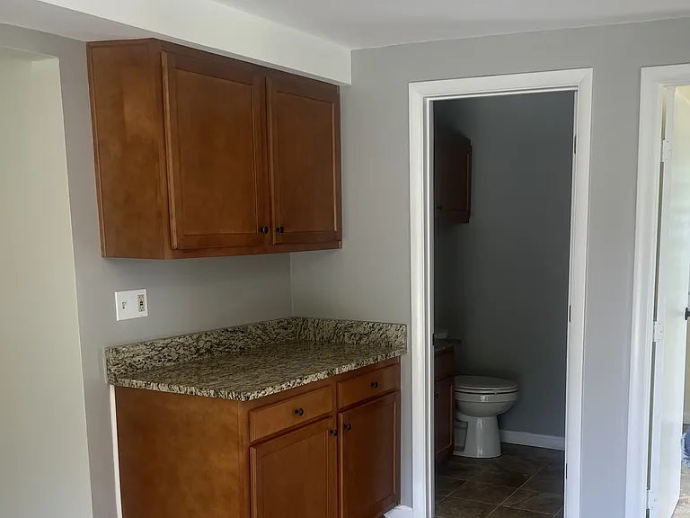 1/2 bath off of kitchen