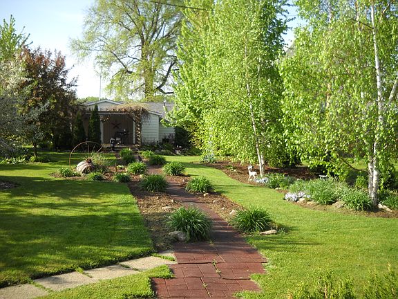 back yard looking towards ho