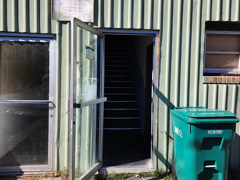 Back entry.