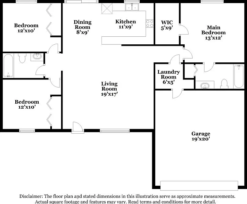3 bed, 2.0 bath, 1288 sqft, $1,970 — Photo 2