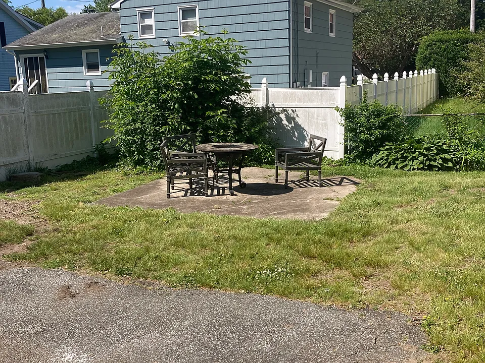 Quiet backyard with sitting/ grilling area