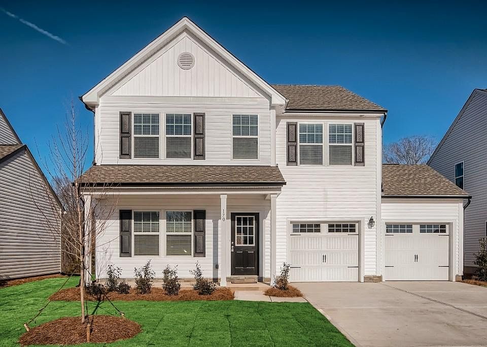 Classic exterior. Grass is photoshopped green to simulate the way it will look in the spring when it comes out of being dormant.