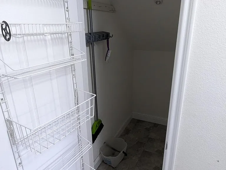 Auxiliary closet #4 downstairs under stair case.