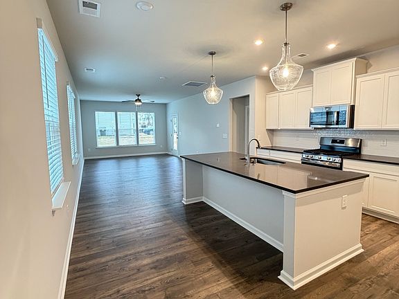 Open concept floor plan