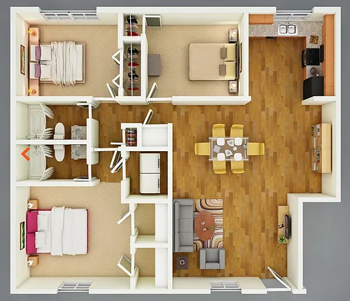 Floor plan 3 Bedroom