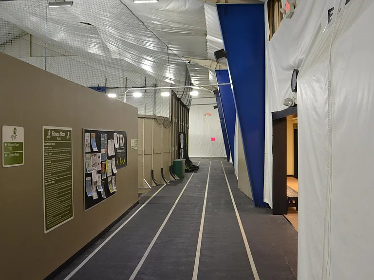 Access to indoor track (membership required).