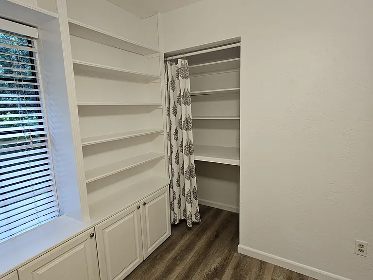 Small bedroom/office closet.