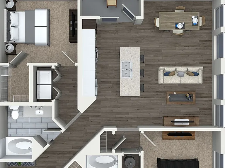 B21 floor plan 555 Ross