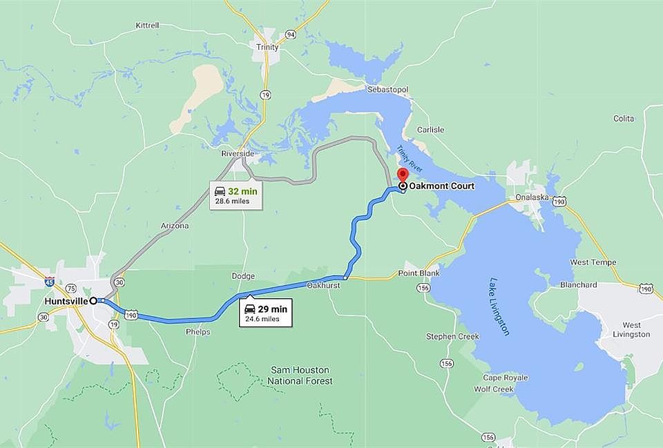 Nearly 1/2 acre a block from the San Jacinto River.