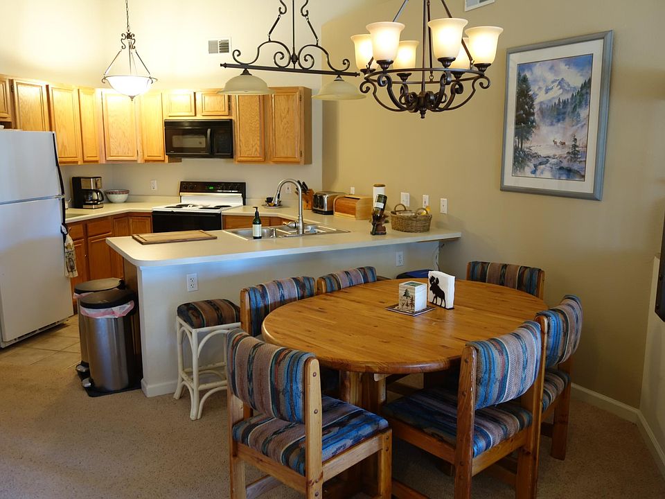 Dining area and kitchen