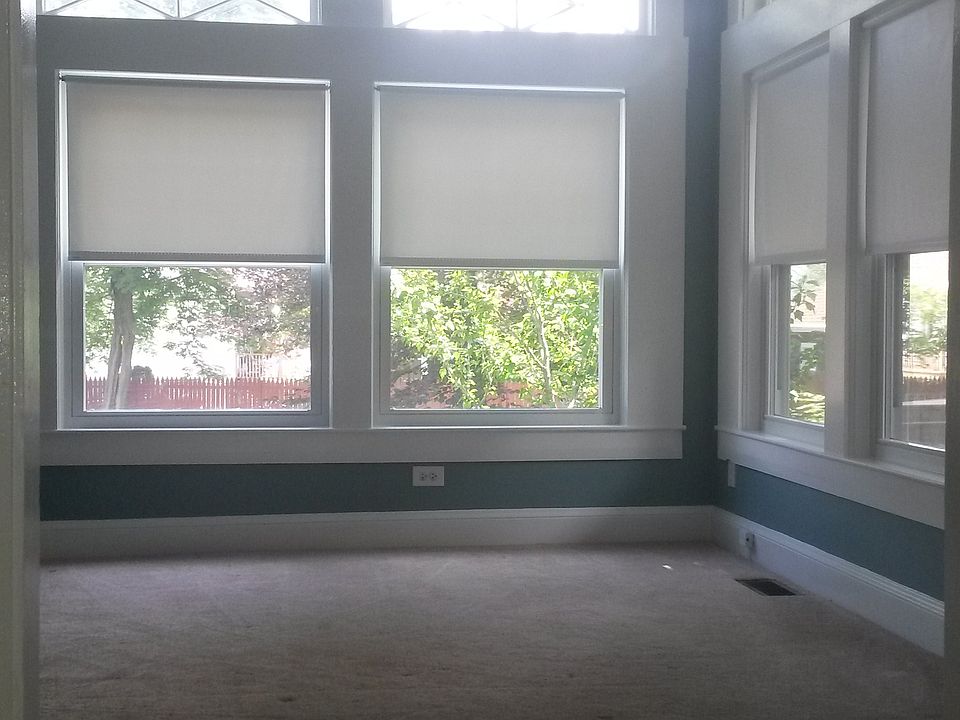 bright sun room/office space