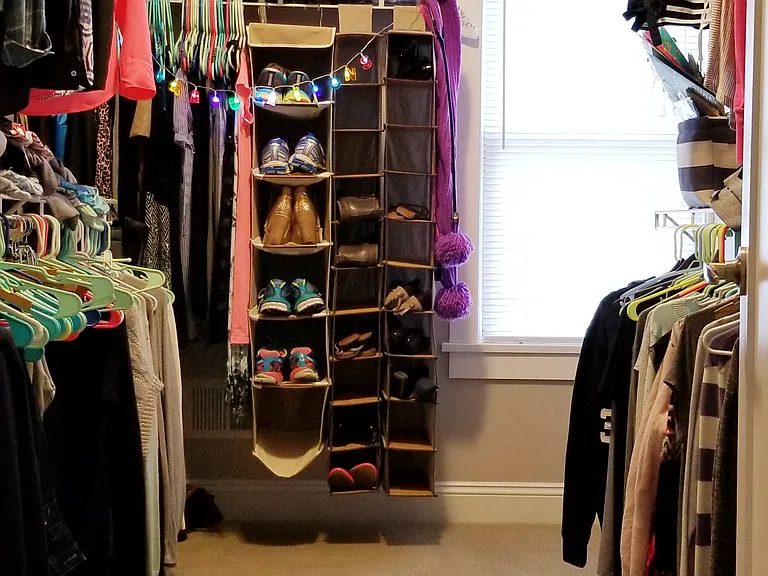 Master bedroom walk-in closet