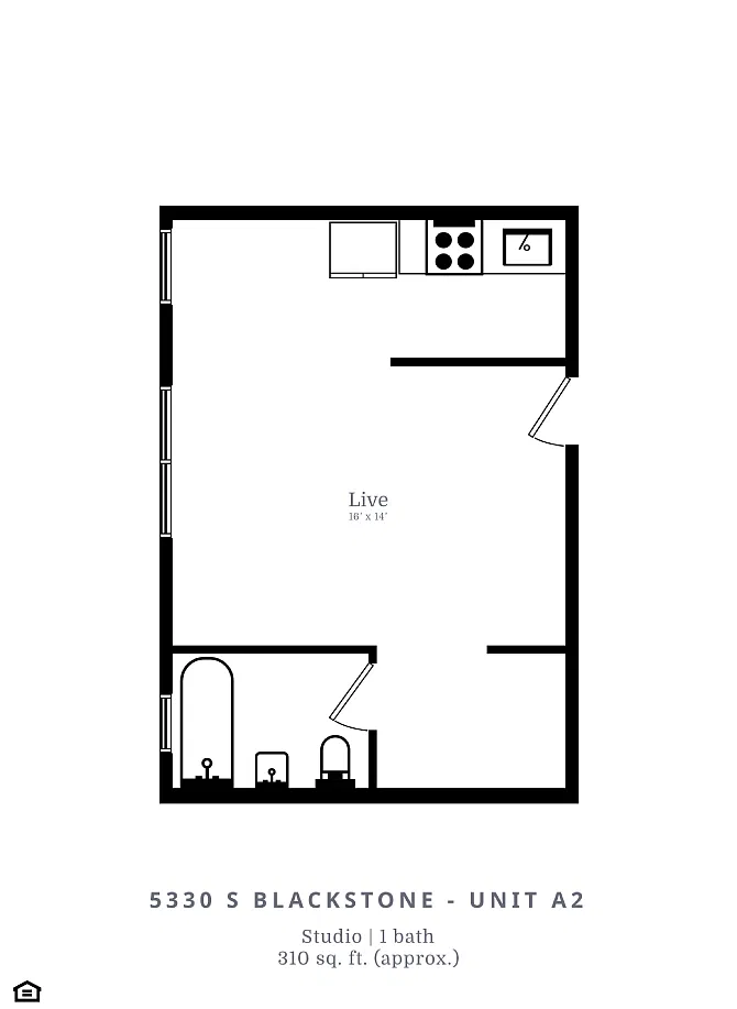 Floor plan Studio (A2)