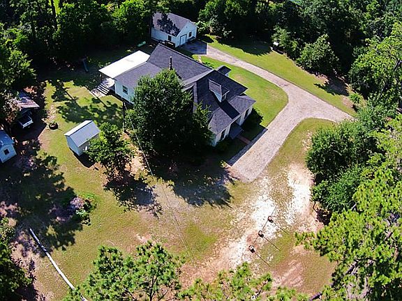 Aerial view shows you this gorgeous home and land