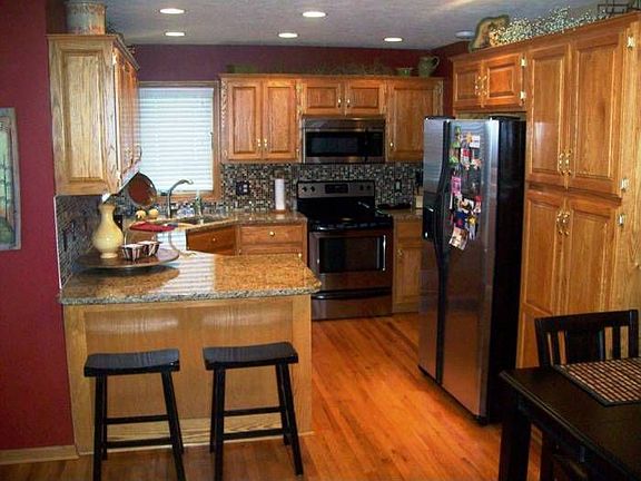 Kitchen with granite