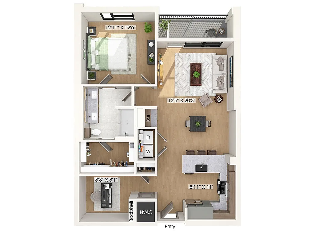Floor plan A12D