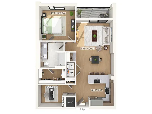 Floor plan A12D