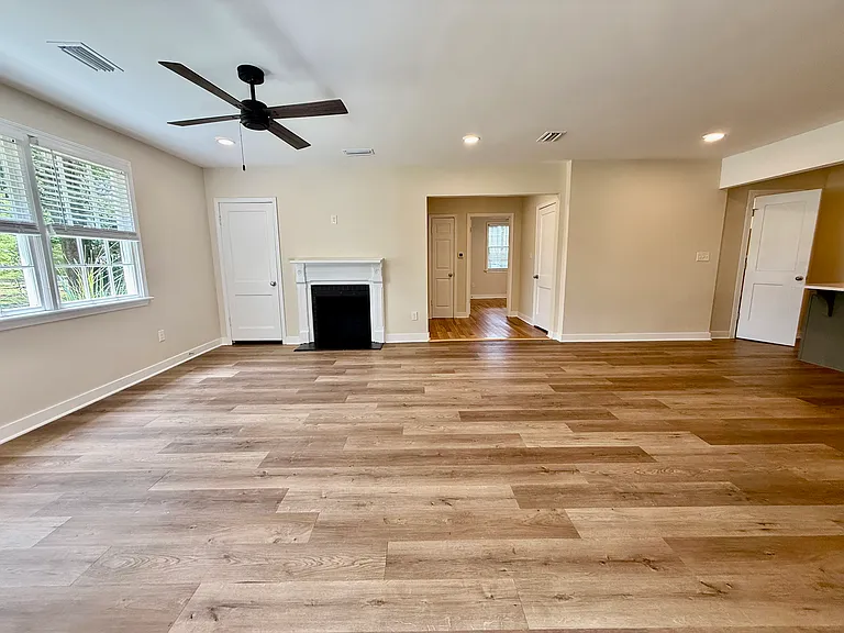 Spacious open living room