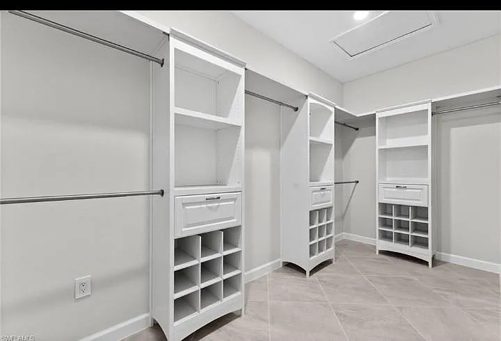 Master walk-in closet