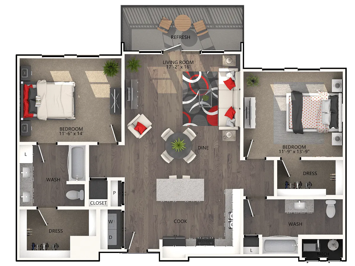 Floor plan B15