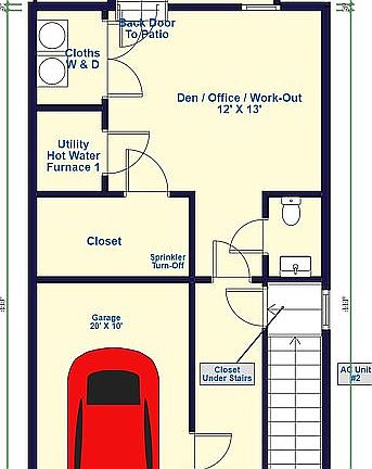 1st Floor Office Garage