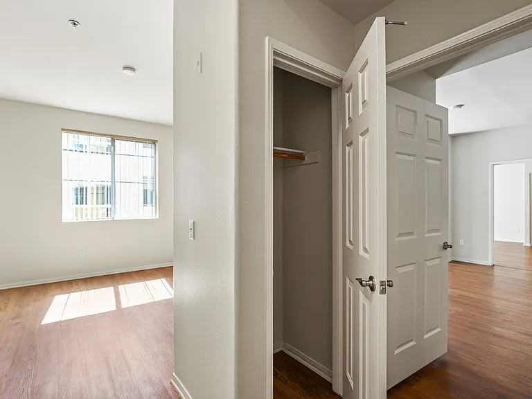 Hall Closet with Hanging Rod