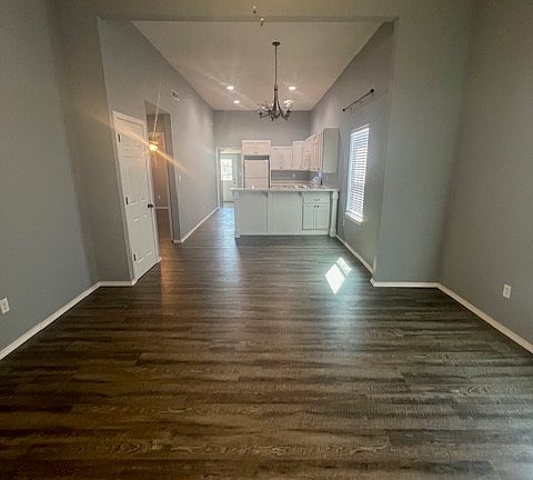 Living Room, Dining Room & Kitchen