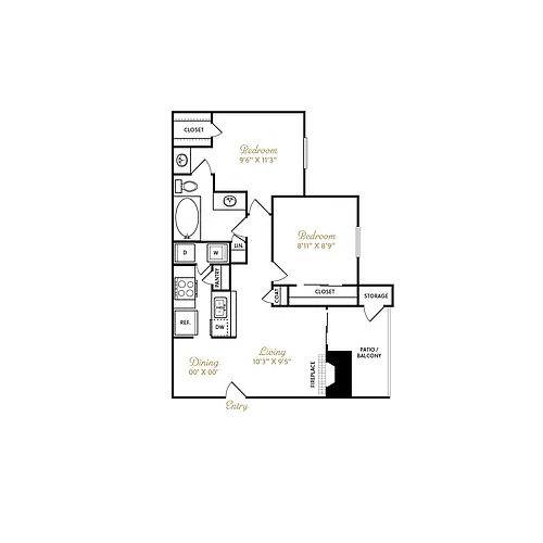 Floor plan B1 Renovated