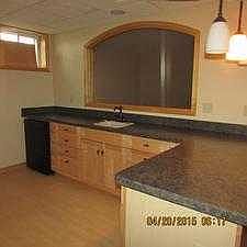 wet bar in basement