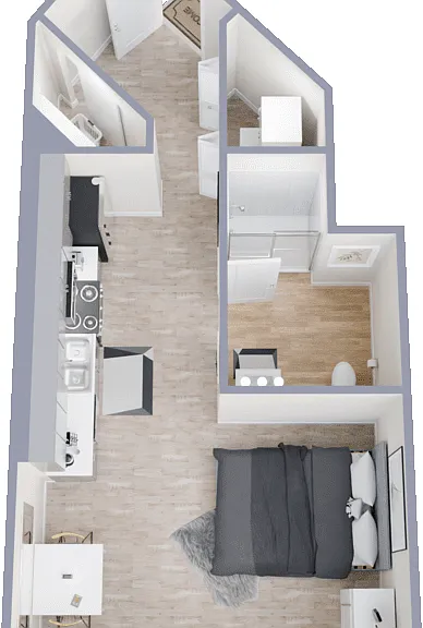 Studio Floorplan Diagram