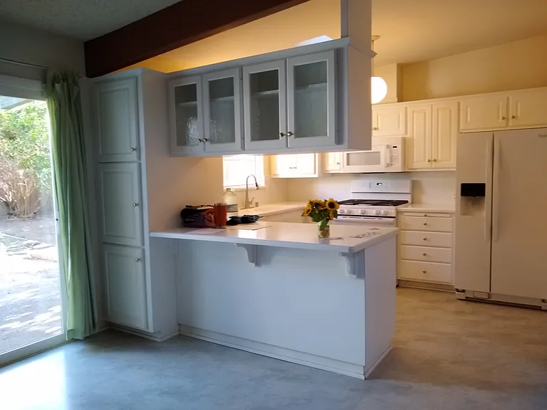 Dining room and kitchen