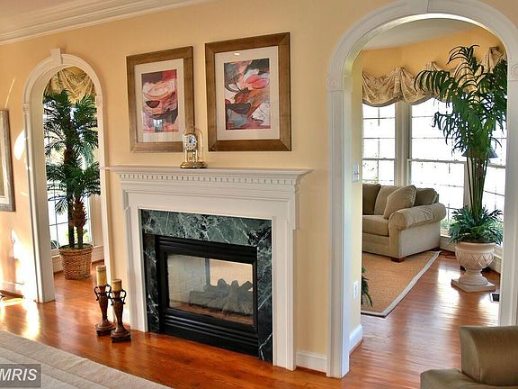 Living Room with 2 Sided Gas Fireplace