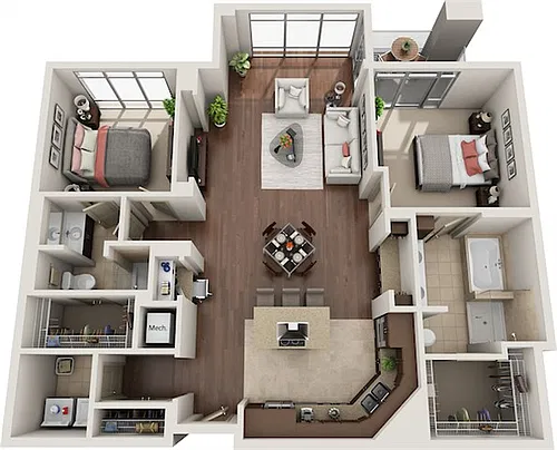 Floor plan B2J