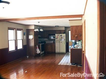 Dining room and kitchen