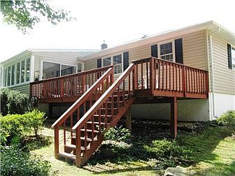 Large Rear Deck overlooking Private Yard